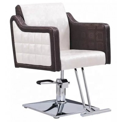 Beiqi White Hydraulic Pump Recline Styling Chair Hair Salon Furniture Used Hair Cut Chair