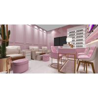 Shopping mall spa nail salon bar furniture manicure salon shop design