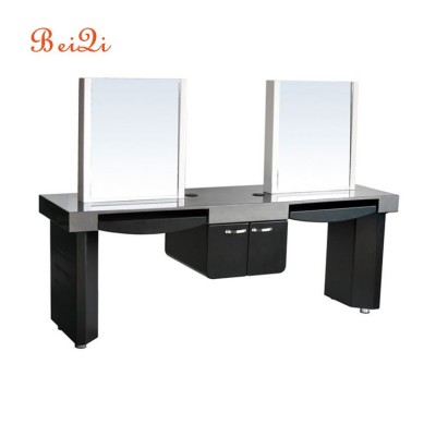 Luxury Styling Salon Mirror Station  General Use Vanity Mirror With Lights For Sale European