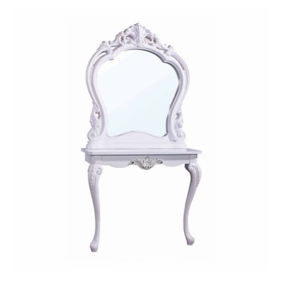 European Carve Patterns Salon Mirror Makeup Table