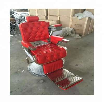 Wholesale hydraulic beauty stying red leather barber chair reclining used beauty salon